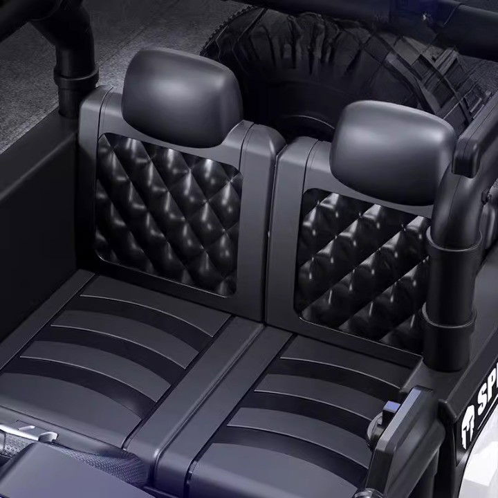 Masina Electrica pentru Copii, Flippy, Off-Road, Conectare Bluetooth, telecomanda, Tractiune Spate, Lumina Intermitenta, Baterie 12V 7Ah, 120 x 63 x 68cm, Albastru [4]