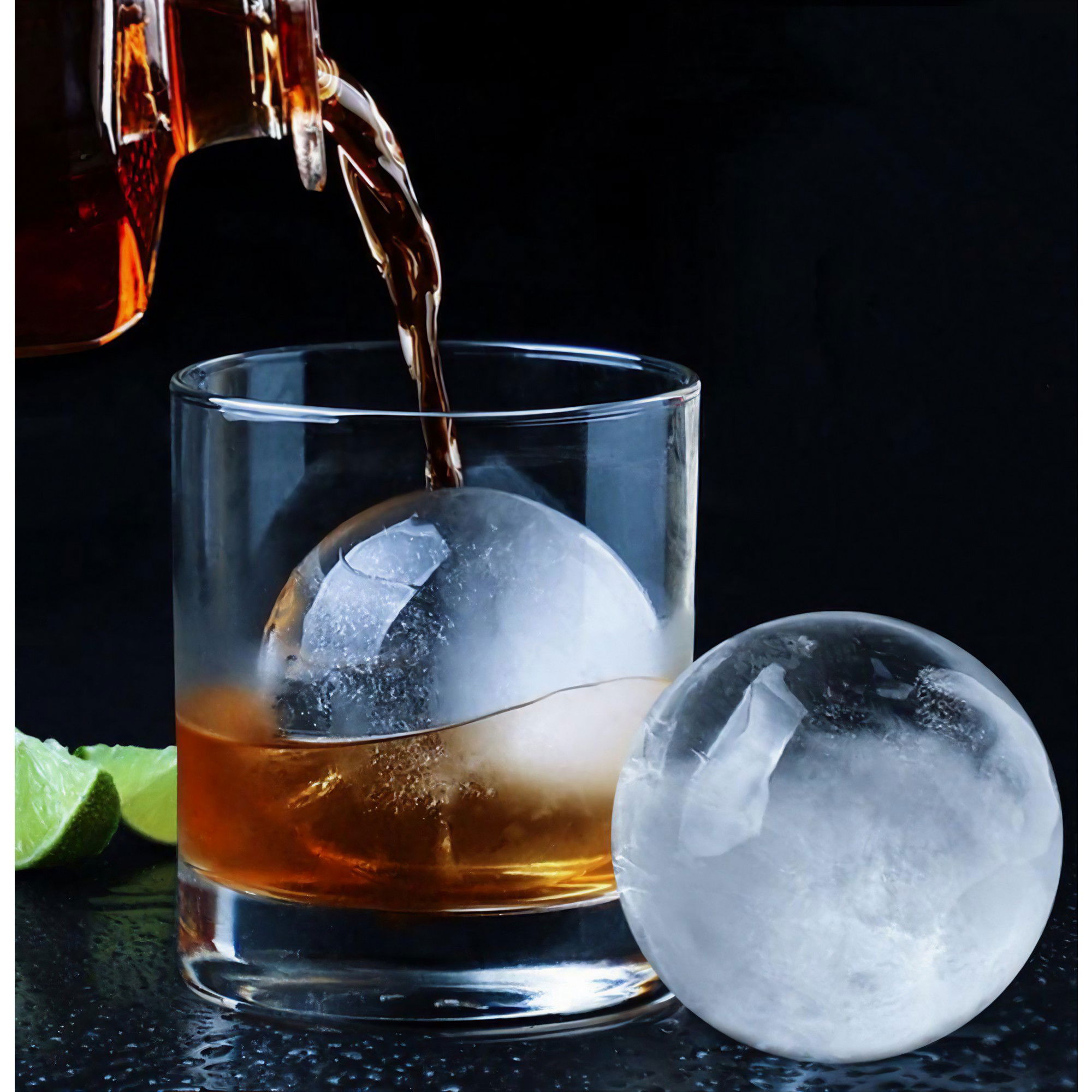 Forma cub de gheata, Flippy, rotund, Polipropilena/Silicon, 11x7.5x7.8 cm, Gri [4]