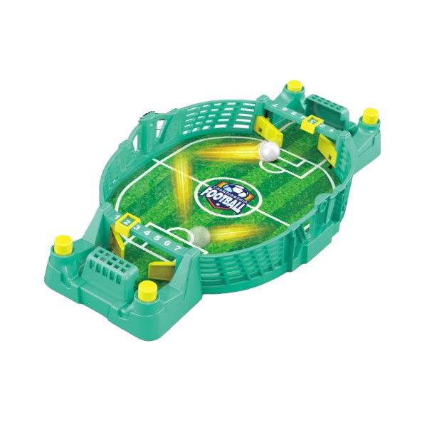 10 - 25 LEI - Fotbal de Masa Interactiv pentru Copii, Flippy, cu 2 Mingi Incluse, Tabela Scor, 22.8x12x4 cm, Verde