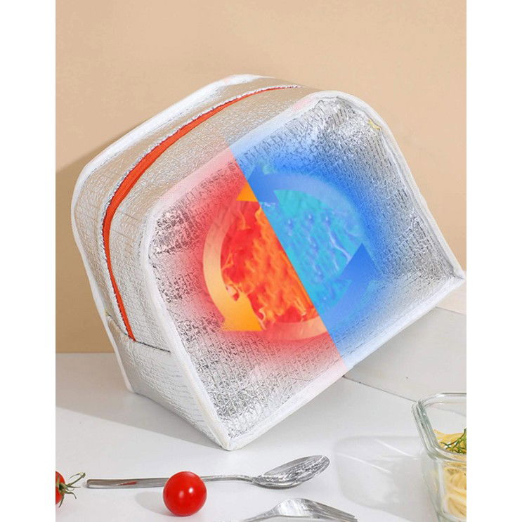 Geantă Frigorifică, Flippy, cu Desene Animat, Portabilă pentru Copii, de Prânz, din Pânză Oxford, 22x14x19 cm, Model Iepuras, Roz [5]