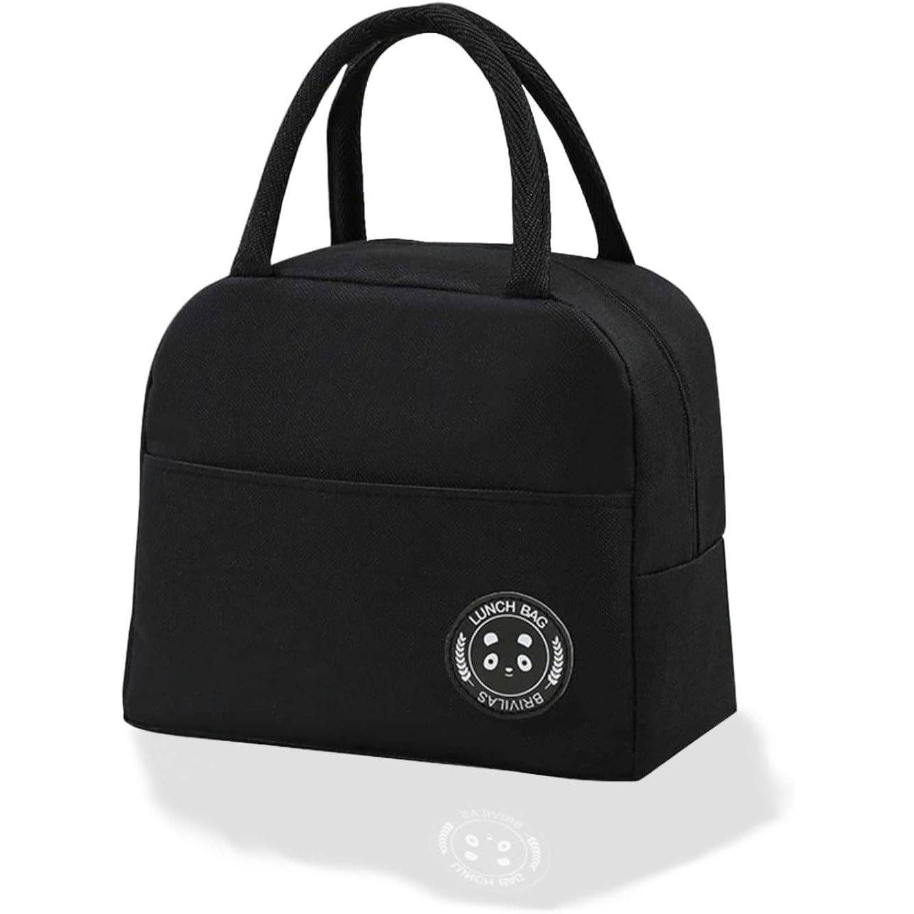 Geanta Termica pentru Pranz, Flippy, Multifunctionala, Compartimentata, Impermeabila, cu Manere, Buzunar Exterior, 22x14x19 cm, Negru [5]