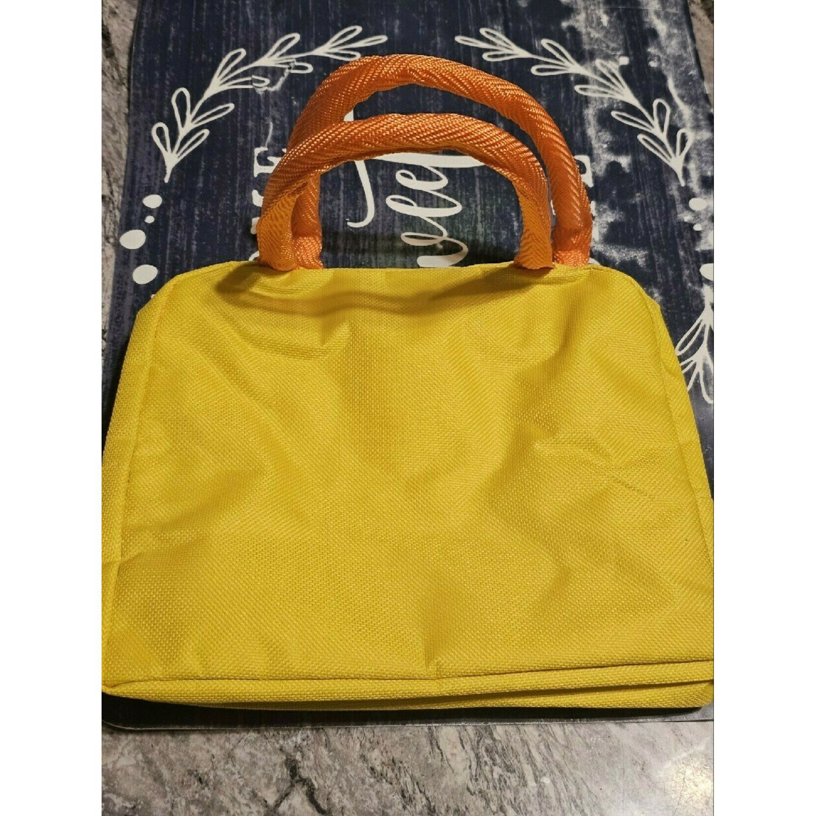 Geanta Termoizolanta pentru Copii, Flippy, 23x13x19 cm, Model Imprimeu Dinozaur, din Folie de Aluminiu si Panza Oxford, Albastru/Galben [5]