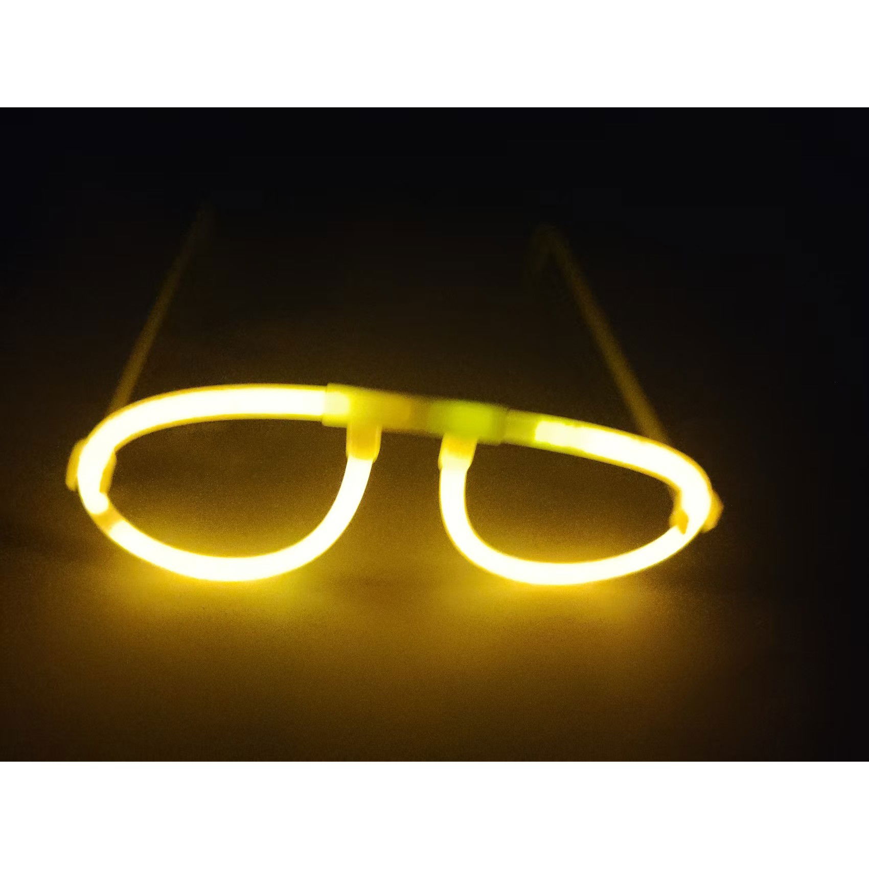 Ochelari Decorativi, Flippy, din Plastic, Fluorescenti, Accesoriu Petrecere, Galben [3]