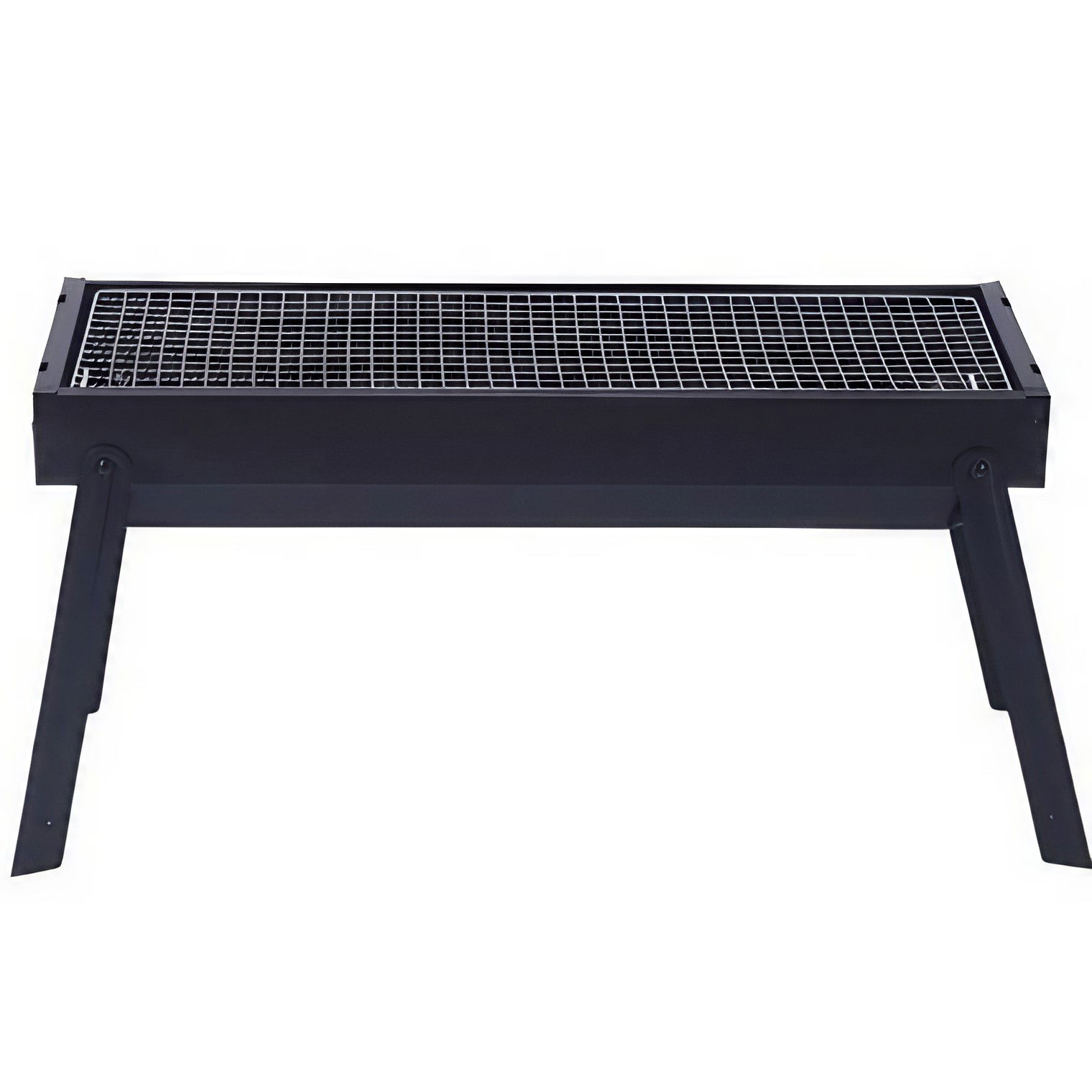 Pentru casa - Gratar Portabil, Flippy, Confectionat din Metal, pentru Picnic, Gradina, Terasa, Camping, Dimensiuni Reduse, 60x22x23 cm, Negru