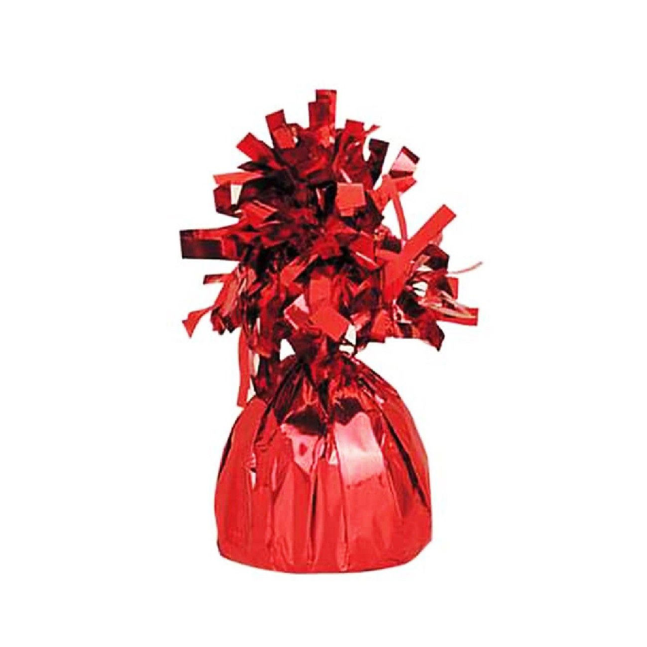 Petrecere - Greutate pentru Baloane cu Heliu, Flippy, din Folie cu Franjuri, 170g, 13 x 5 x 3 cm, Rosu