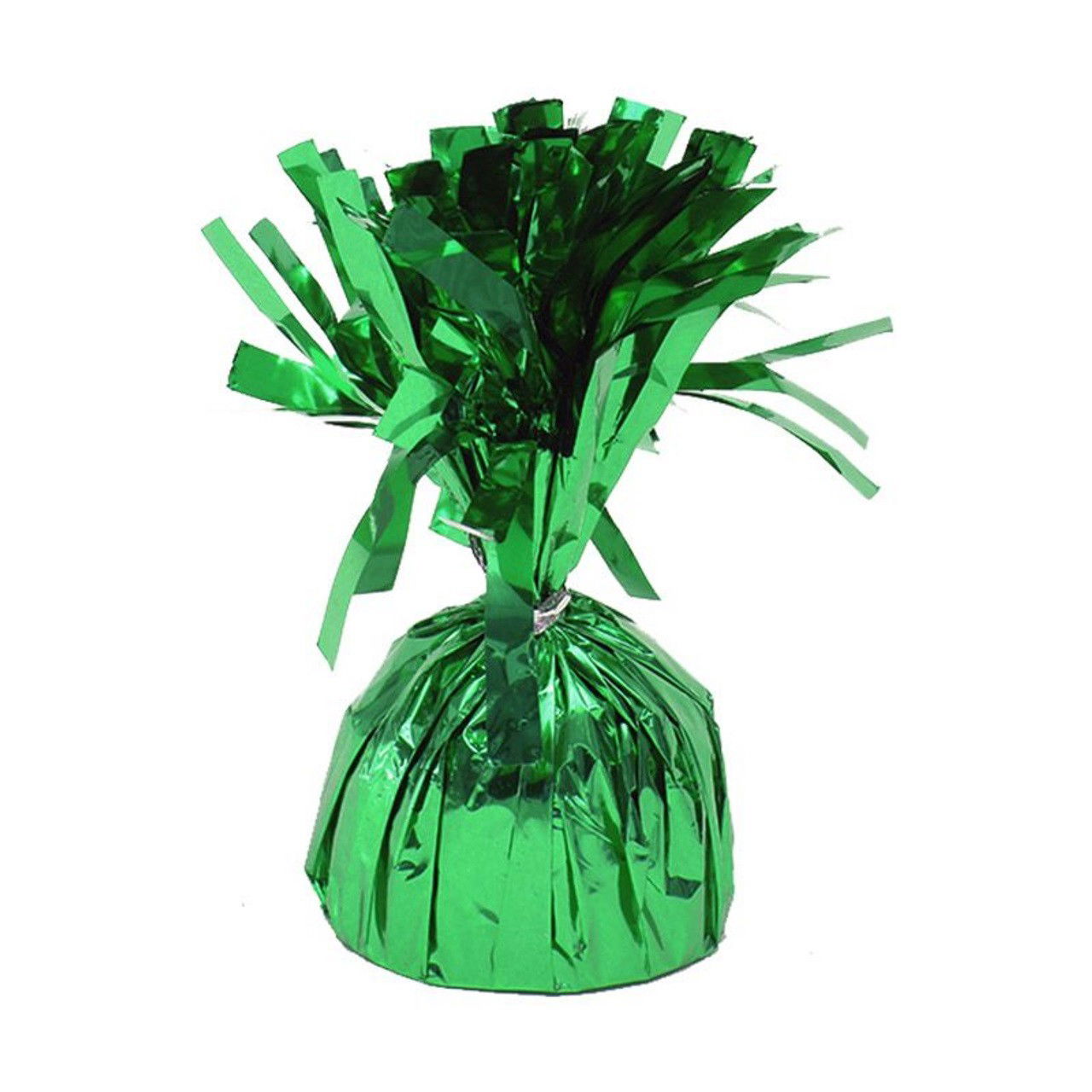 Petrecere - Greutate pentru Baloane cu Heliu, Flippy, din Folie cu Franjuri, 170g, 13 x 5 x 3 cm, Verde