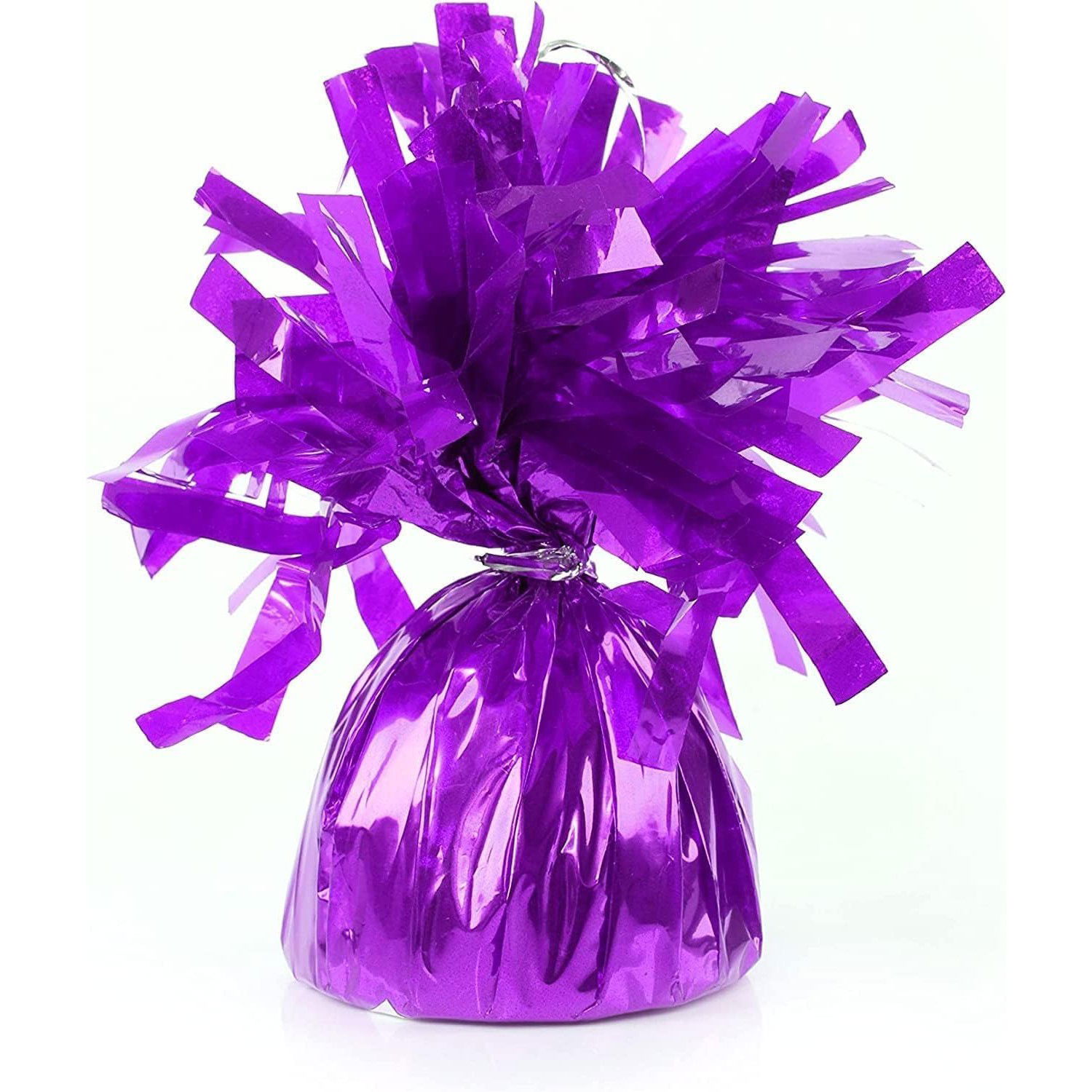 Greutate pentru Baloane cu Heliu, Flippy, din Folie cu Franjuri, 170g, 13 x 5 x 3 cm, Mov [2]
