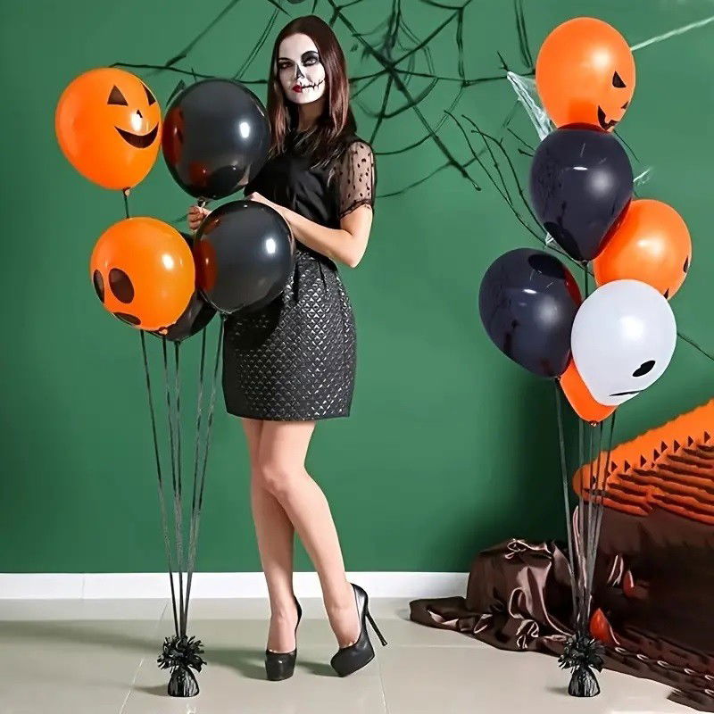 Greutate pentru Baloane cu Heliu, Flippy, din Folie cu Franjuri, 170g, 13 x 5 x 3 cm, Negru [3]