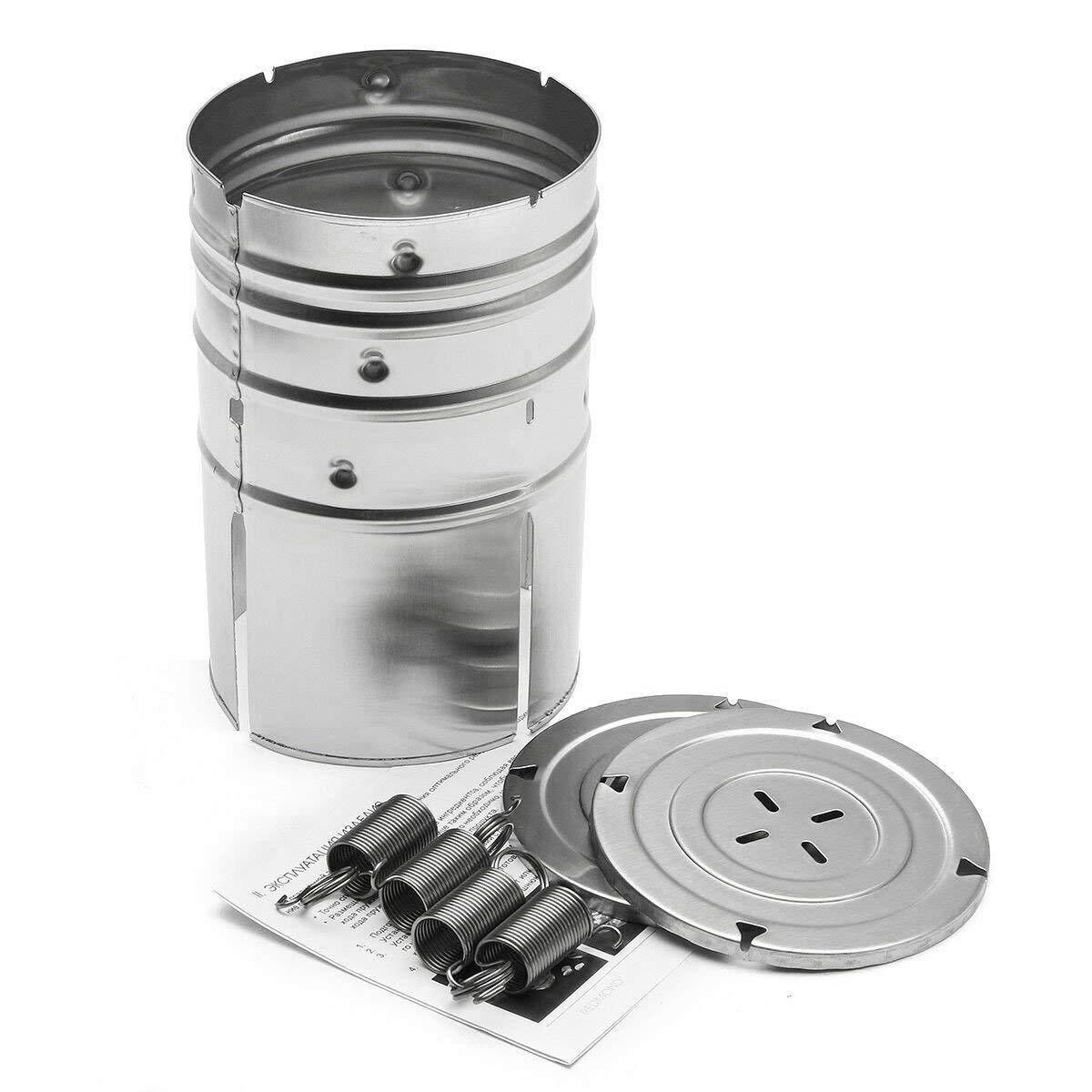 Presa din inox Flippy, pentru preparat sunca presata, cu capac, dimensiune reglabila in 3 trepte, 15 x 15 x 18 cm, argintiu [6]