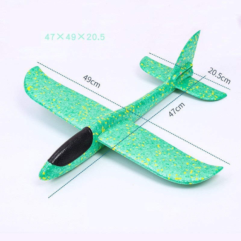 Avion planor din polistiren in punga , lungime 47 cm , Verde , Flippy [6]