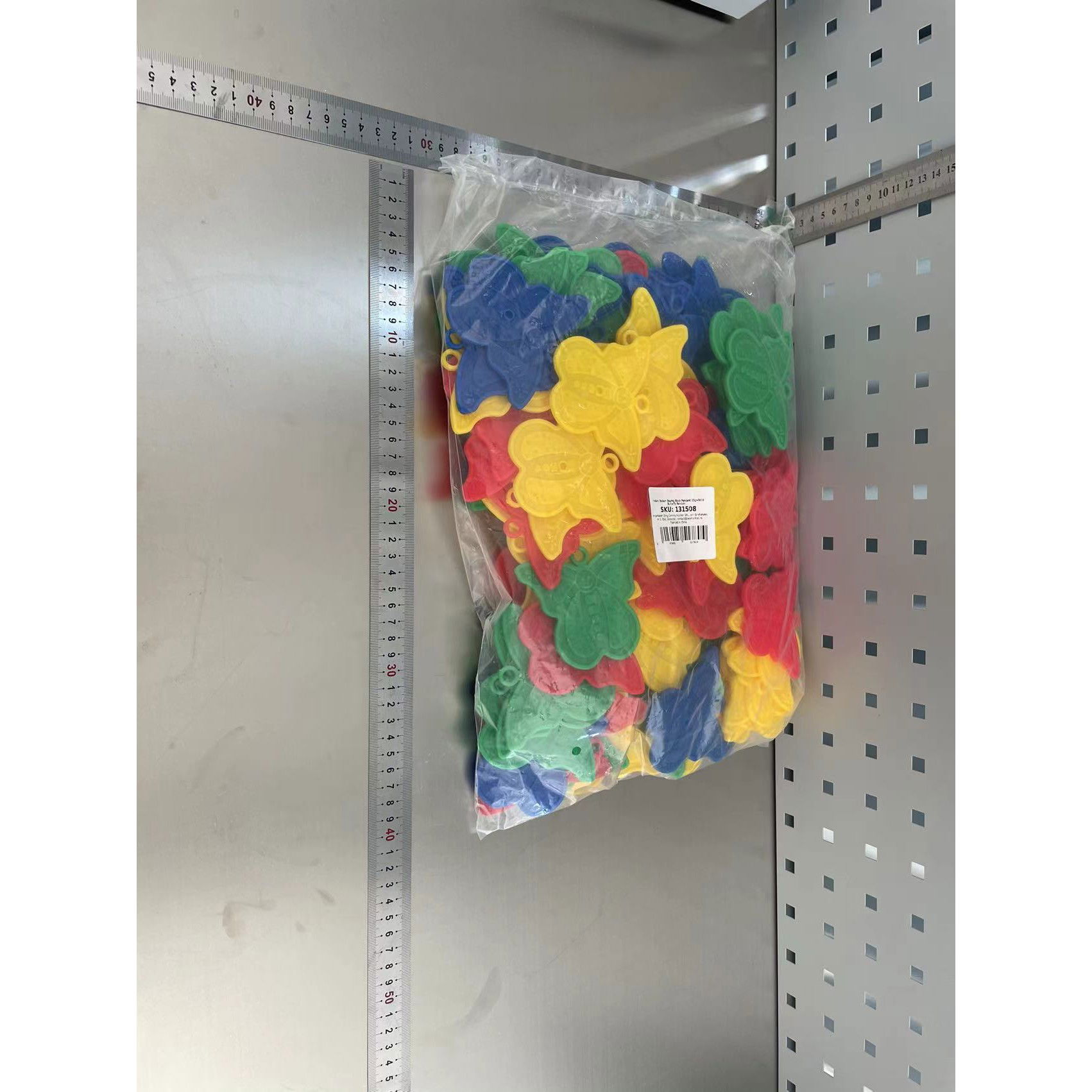 Set 4 Greutati pentru Baloanele cu Heliu, Flippy, 30 grame, Plastic, Forma Fluture, Multicolor [2]