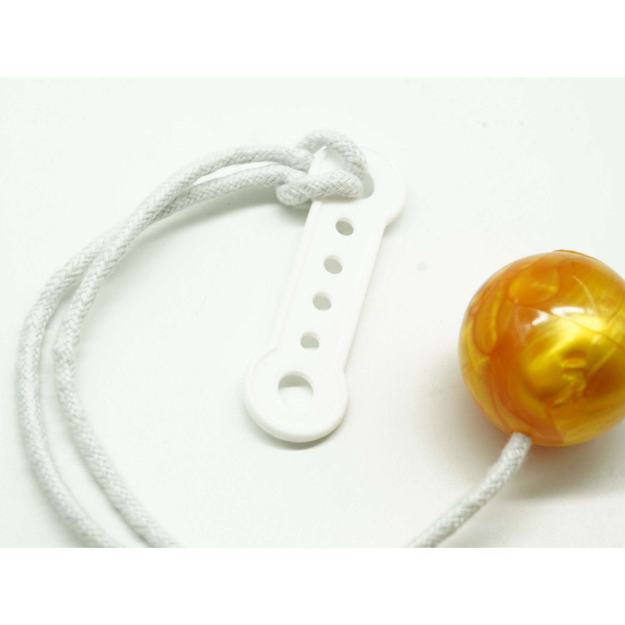 Jucarie interactiva cu bile, Flippy, Clackers ball, antistres, Galben, 40 mm [3]