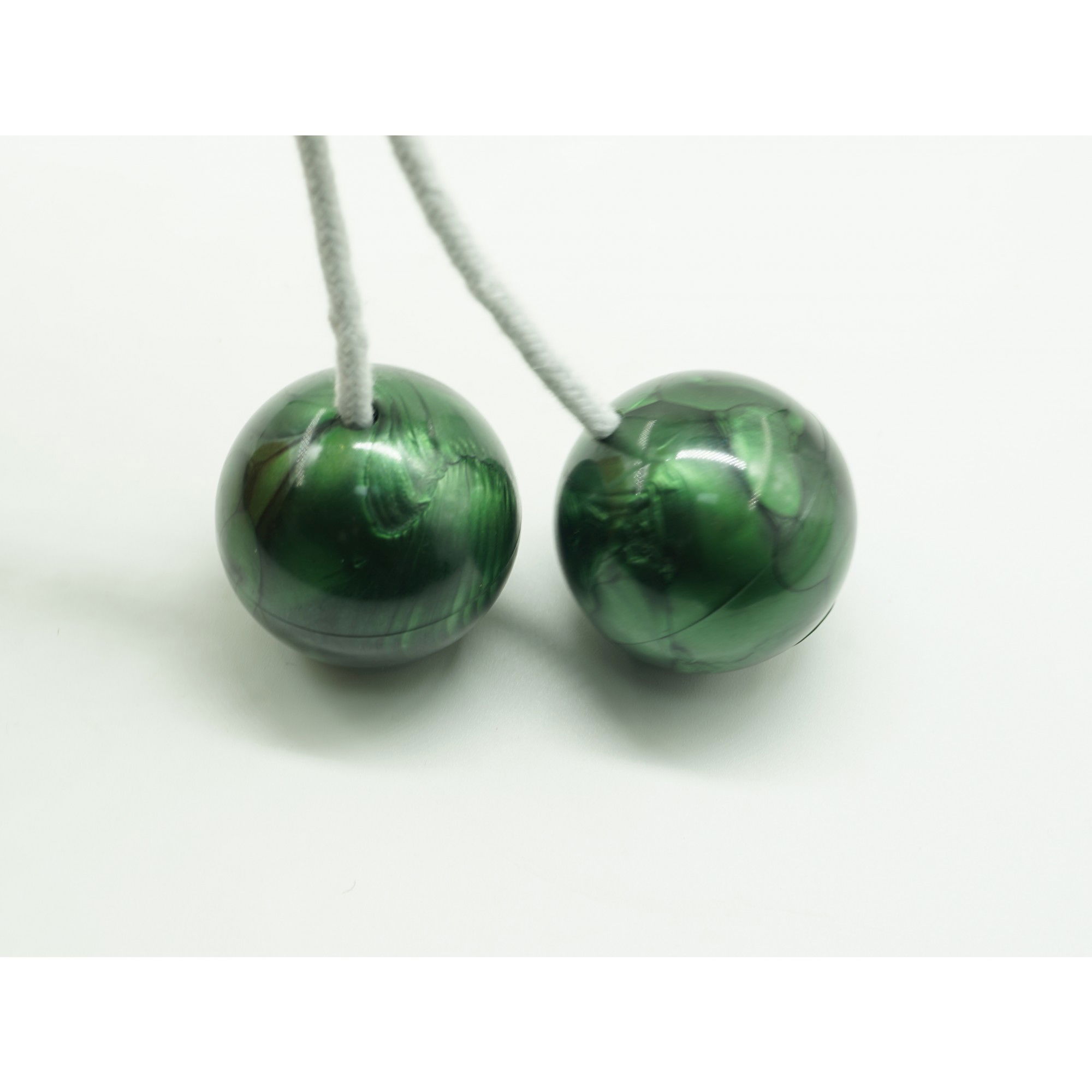 Jucarie interactiva cu bile, Flippy, Clackers ball, antistres, Verde, 40 mm [3]