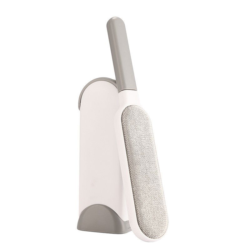 Accesorii Ingrijire Casa - Perie Electrostatica, Flippy, Pentru Curatarea Parului de pe Haine si Tapiterii, 2 Fete, Autocuratare, 33 x 7.5 cm, Gri