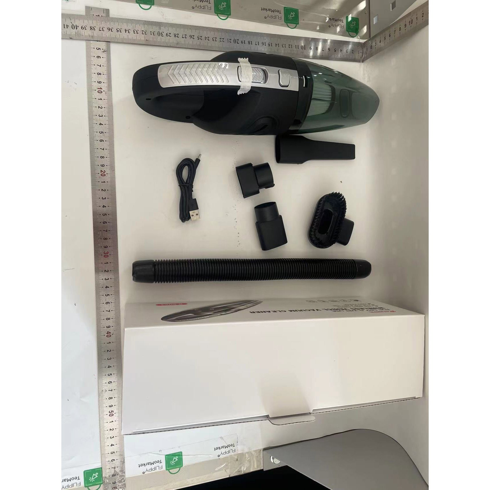 Aspirator de Mana Portabil Turbo, Flippy, pentru Uz Caznic sau Auto, Functie de Aspirare Umeda si Uscata, Incarcare USB, 32.000 rot/min, Putere 120W [12]