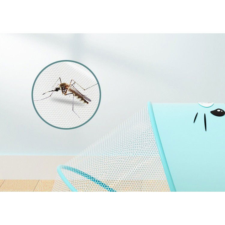 Husa Anti-Tantari, Flippy, Pliabila, Protectie 360 Grade, Parasolar, 0-1 An, 60 x 55 x 5 cm, Albastru [6]