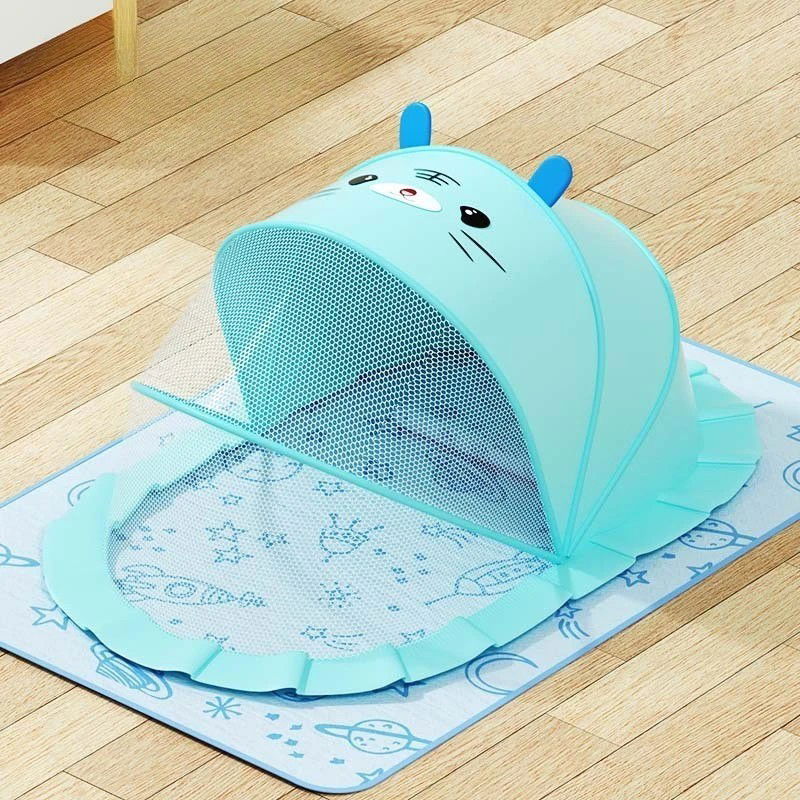 50 - 100 LEI - Husa Anti-Tantari, Flippy, Pliabila, Protectie 360 Grade, Parasolar, 0-1 An, 60 x 55 x 5 cm, Albastru