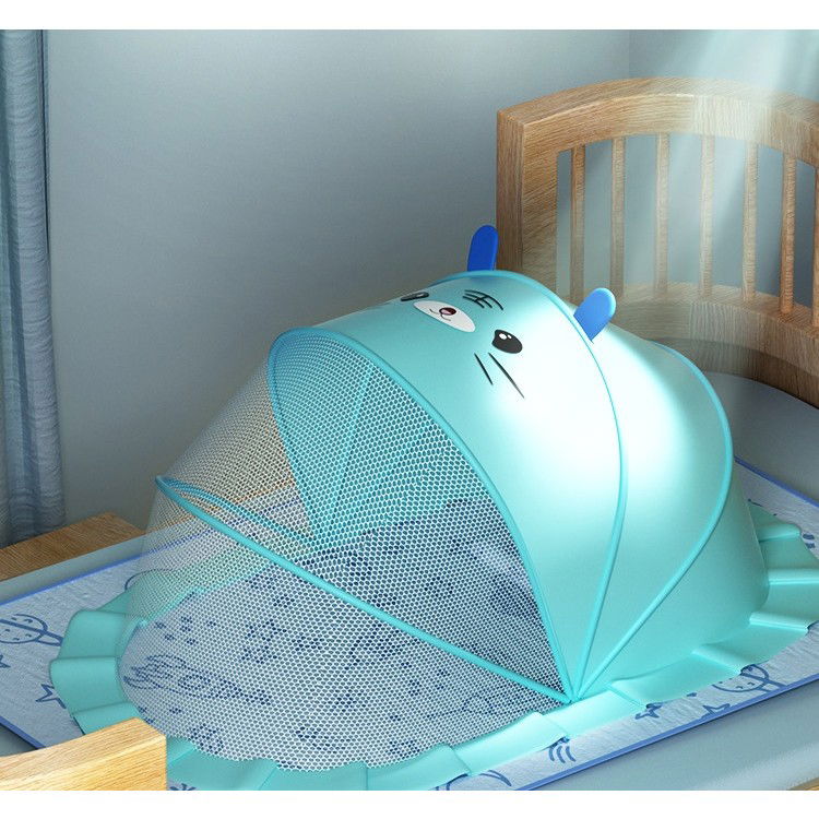 Husa Anti-Tantari, Flippy, Pliabila, Protectie 360 Grade, Parasolar, 0-1 An, 60 x 55 x 5 cm, Albastru [4]