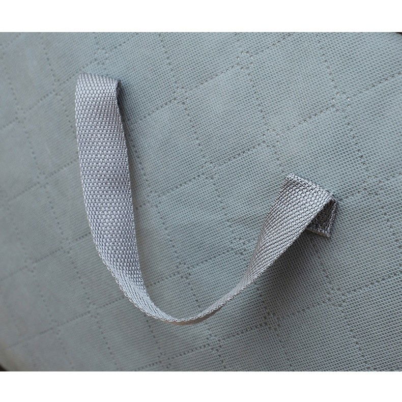 Pentru casa - Husa de Depozitare, Flippy, Intrebuintare Multipla, Pliabila, cu Fermoar Bidirectional si Fereastra Laterala Transparenta, Lavabila, 50x48x28 cm, Gri