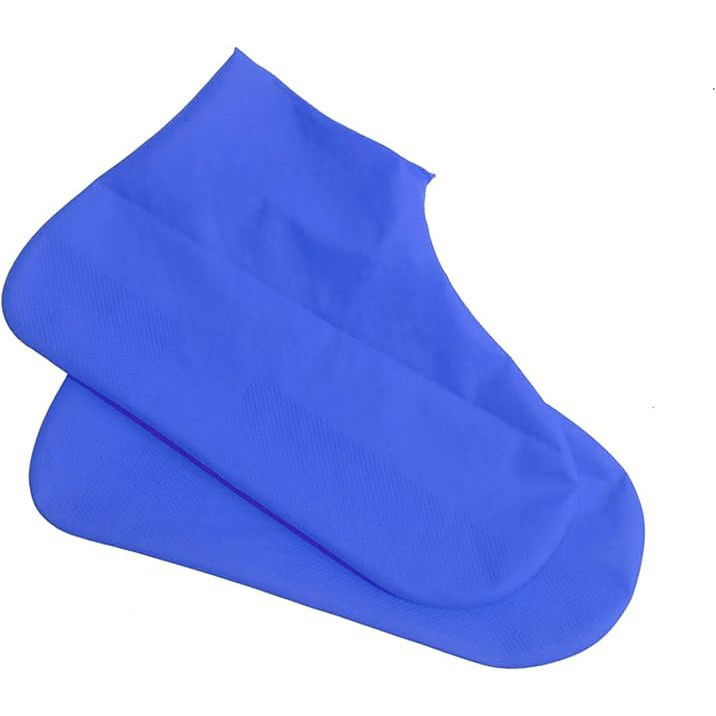 Pentru casa - Husa Incaltaminte, Flippy, Impermeabila, Antiderapanta, din Latex, 13 x 13 x 2 cm, Marime L 41-47 cm, Albastru