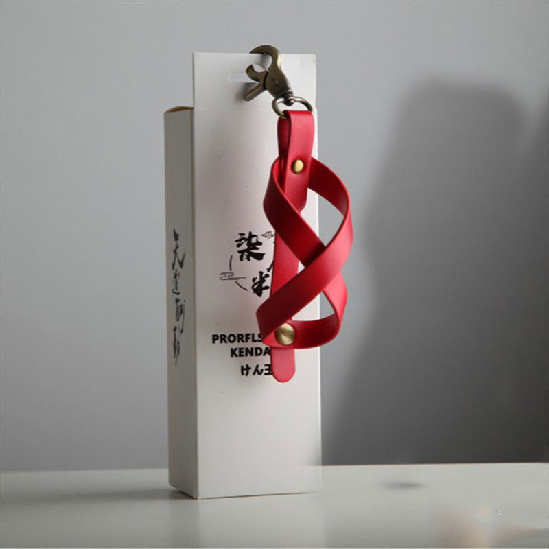 Accesorii Kendama - Husa pentru Kendama, Flippy, Husa de Depozitare pentru Kendama, din Piele Ecologica, Catarama cu Agatare pentru Transportare, Model Breloc 8, 12 x 6 cm, Rosu