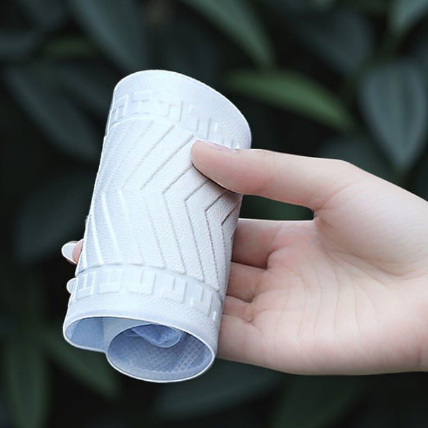 10 - 25 LEI - Protectie Incaltaminte pentru Ploaie si Noroi, Flippy, Impermeabila, Talpa Antiderapanta, cu Fermoar si Capsa, Inaltime 40 cm, Marime XL 40-41, Alb