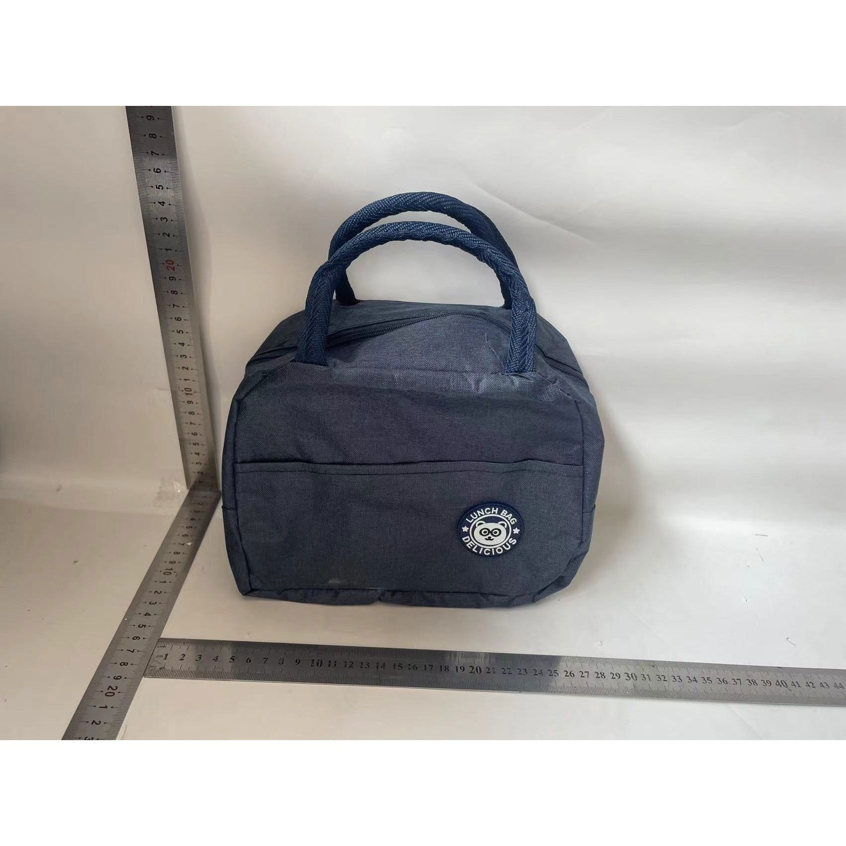 Geanta Termica pentru Pranz, Flippy, Multifunctionala, Compartimentata, Impermeabila, cu Manere, Buzunar Exterior, 22x14x19 cm, Albastru [2]