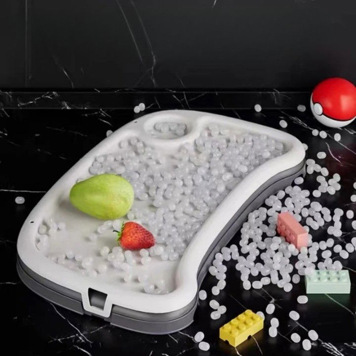 Scaune de masa bebe - Scaun de Masa pentru Bebelusi si Copii, Flippy, 2 Tavite si Husa Detasabile, Multifuncțional, Stabil, Centura de Siguranta, Inaltime Ajustabila, Spatar Reglabil Moale, Cos de Depozitare, 100x50x80cm, 