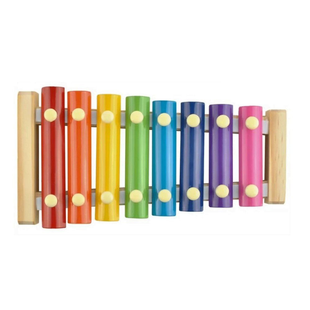Instrument Muzical Xilofon Flippy, din Lemn, 8 Note Muzicale, 2 Bete de Percutie, 4-6 Ani, Multicolor [15]