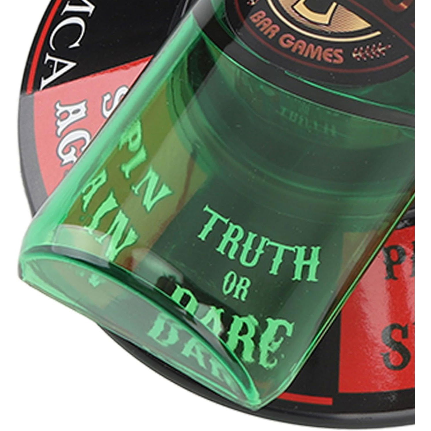 Jocuri de societate - Joc de baut Spin the Bottle Flippy, invarte sticla si accepta provocarea, 2-6 jucatori, material ABS, 18 x 12 cm, multicolor