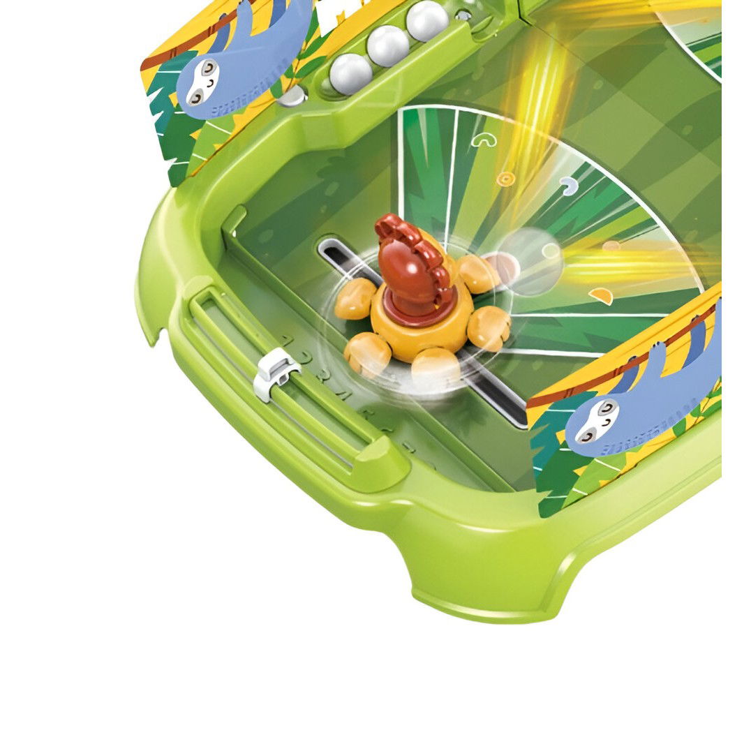 Joc de Masa Interactiv Lion Battle pentru Copii, Flippy, 4 Mingi, Tabela Scor, 40.7x27x14 cm, Verde [5]