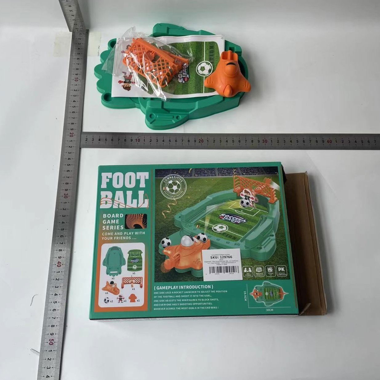 Joc de Masa Mini Fotbal Interactiv pentru Copii, Flippy, Board Game, Mingi si Figurine Incluse, 30x19.5x6.8 cm, Multicolor [5]