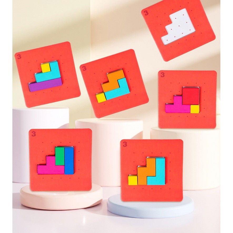 Jucarii interactive - Joc Interactiv, Flippy, Tip Puzzle, din Lemn, +3 Ani, 128 Piese, 15 x 17 x 3.5 cm, Multicolor