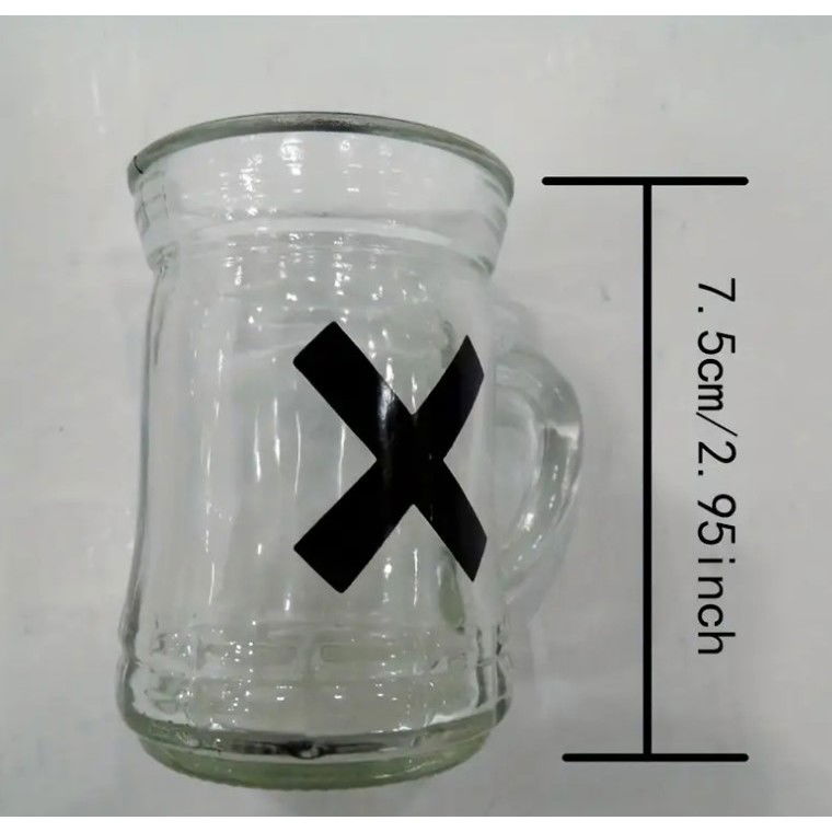 Joc X si O Flippy, cu Mini Halbe din Sticla, 25 x 25 cm, pentru Petreceri, Decor, Cadouri, Transparent [7]