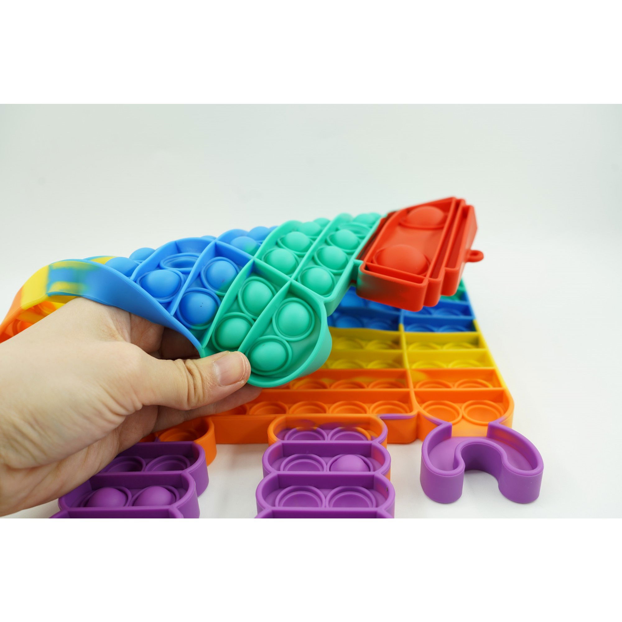 Jucarie antistres din silicon Flippy, Pop it Now and Flip It ,Robot ,Multicolor ,Model 3 [8]