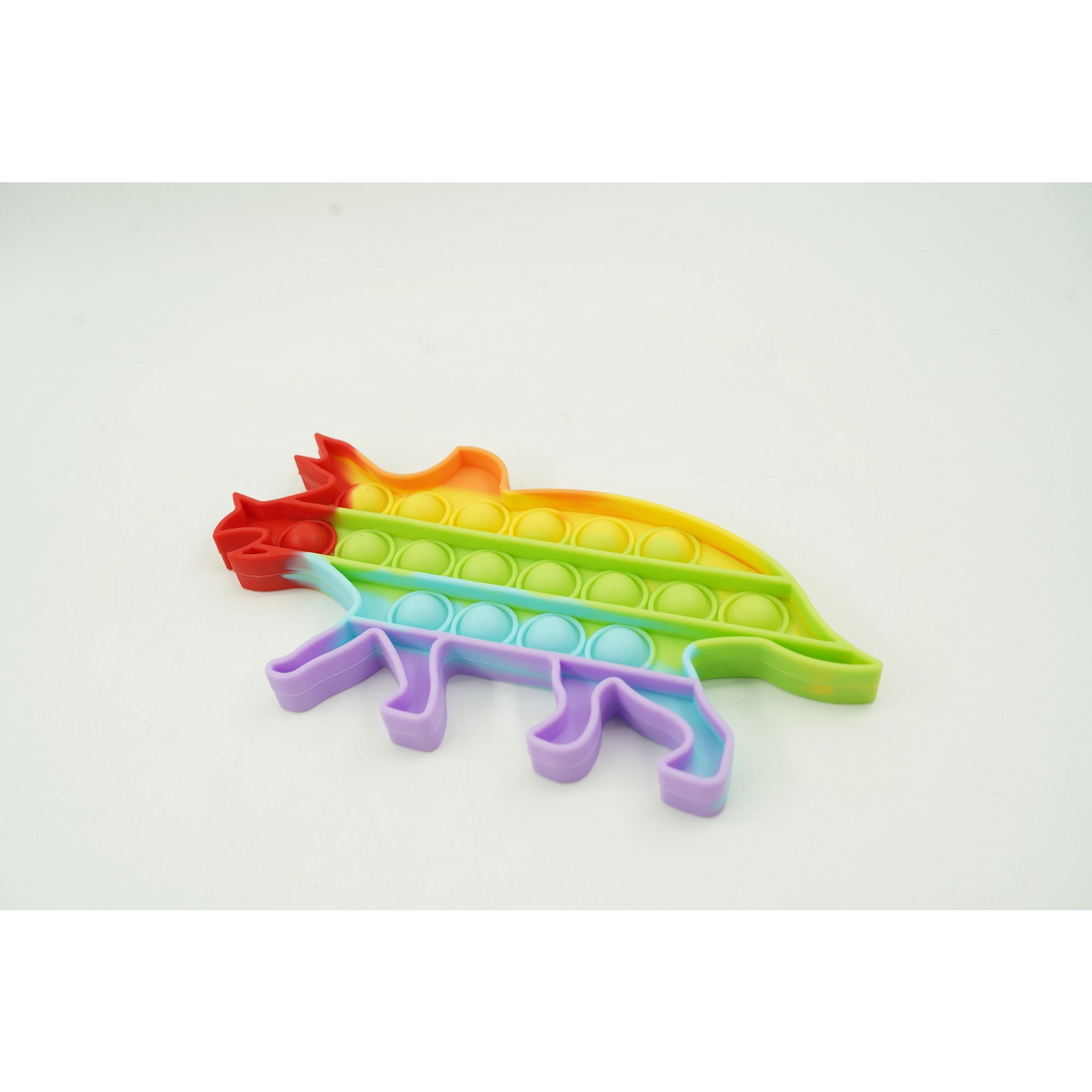 10 - 25 LEI - Jucarie antistres din silicon, Flippy, Pop It Now and Flip It, Dinozaur mic, Multicolor V3