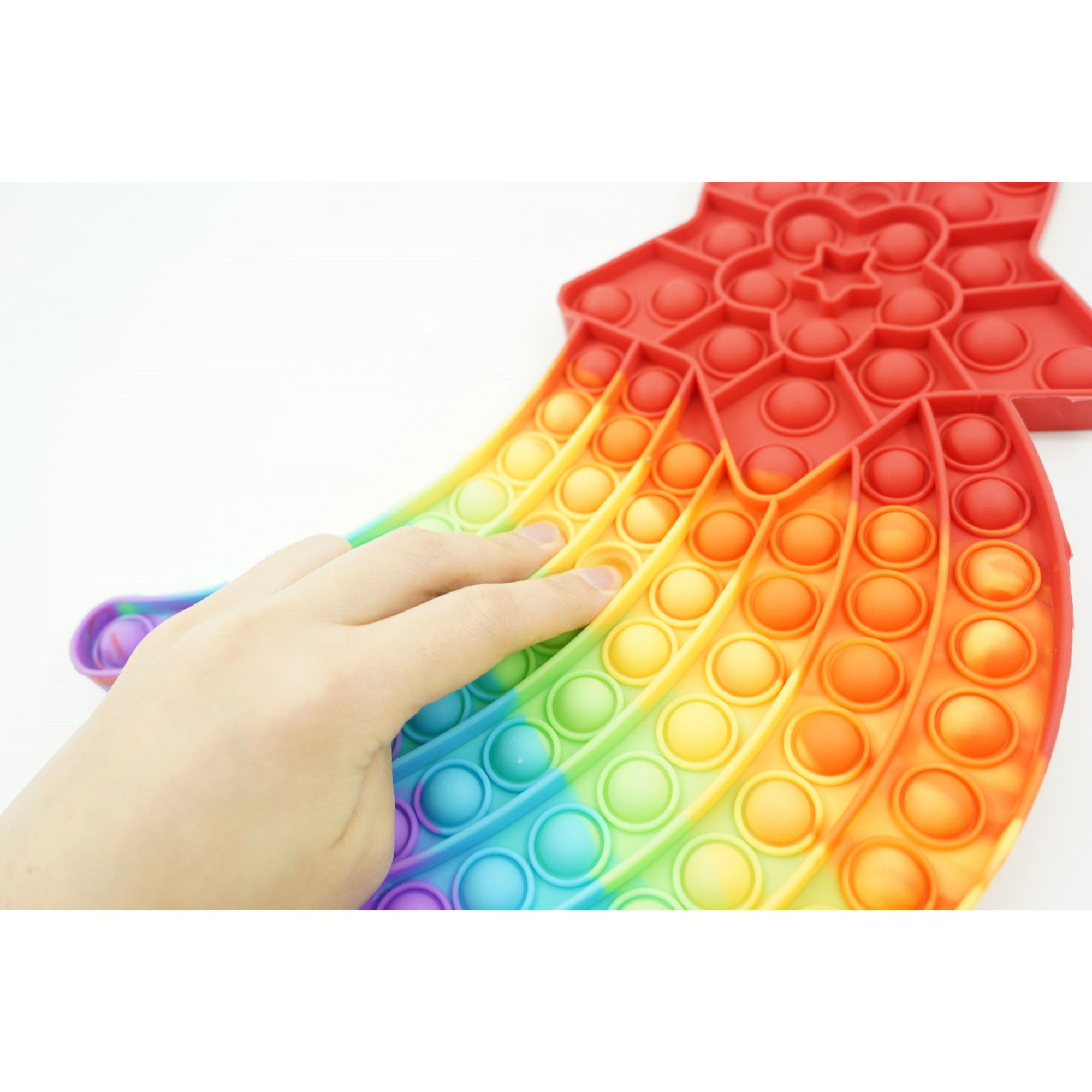 Jucarie antistres din silicon, Flippy, Pop It Now and Flip It, Stea cazatoare, Multicolor [3]