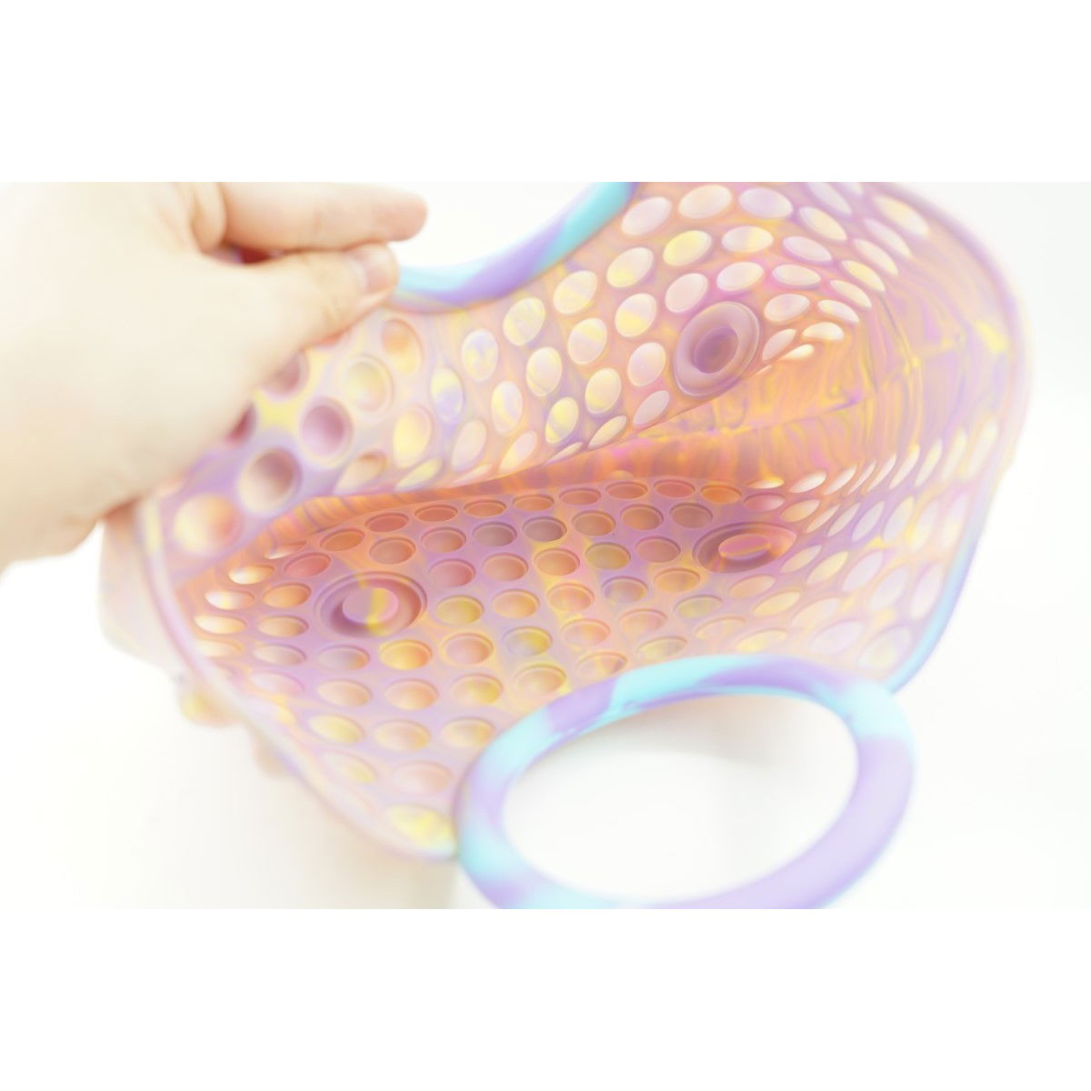 Jucarie Antistres din silicon Flippy, Pop It Now And Flip It, Geanta mare, 28 cm, Multicolor, Model 6 V2 [3]