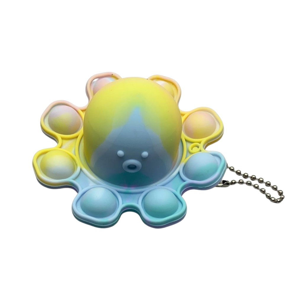 Jucarii Senzoriale, Fidget Toys - Jucarie antistres din silicon, Flippy®, Pop It Now and Flip It, Caracatita reversibila, Multicolor, V4