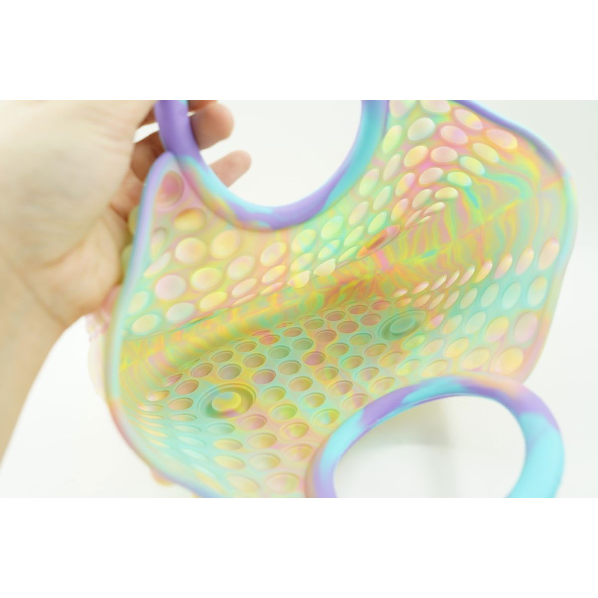 Jucarie Antistres din silicon Flippy, Pop It Now And Flip It, Geanta mare, 28 cm, Multicolor, V4 [5]
