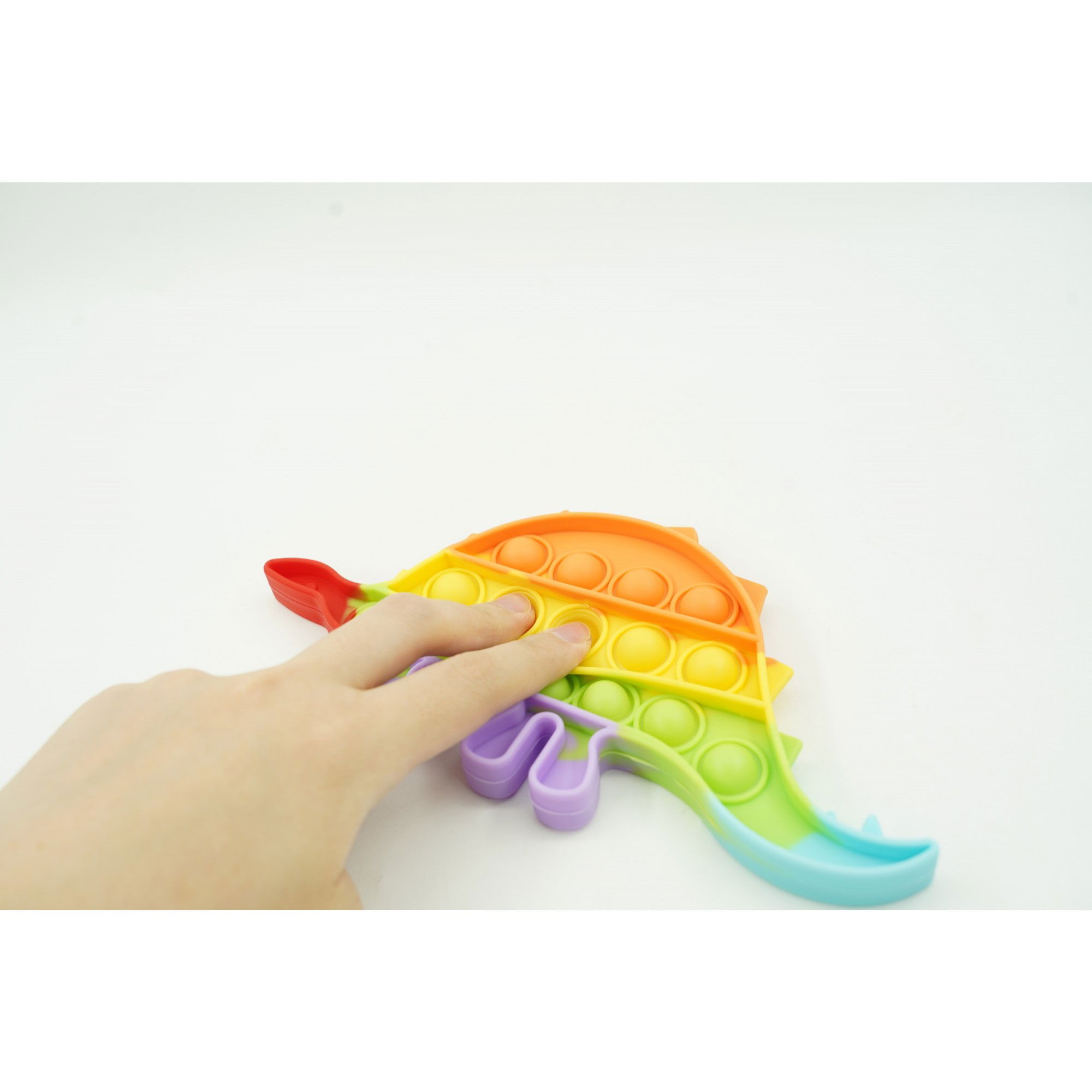 Jucarie antistres din silicon, Flippy, Pop It Now and Flip It, Dinozaur mic, Multicolor V4 [3]