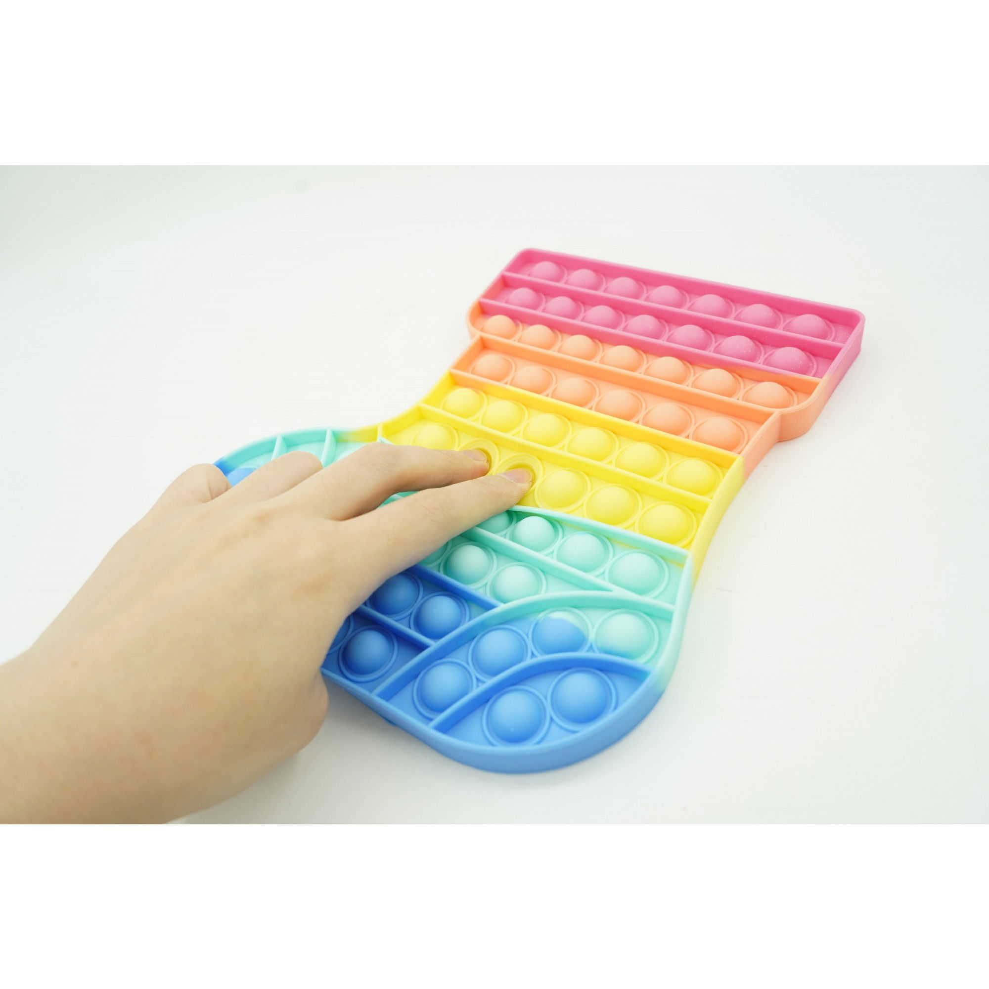 Jucarie antistres din silicon, Flippy, Pop It Now and Flip It, Ciorap Craciun, Multicolor [5]