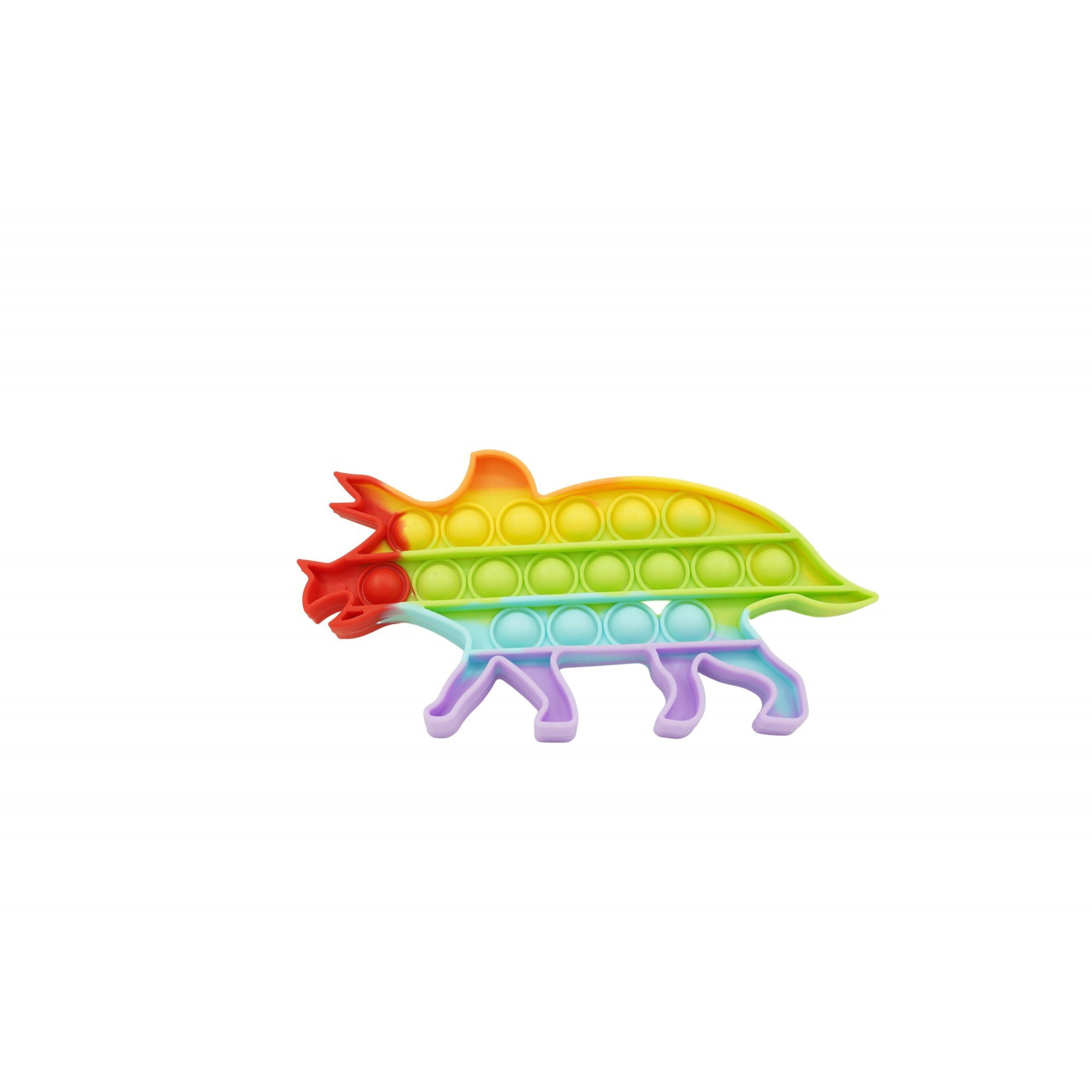 10 - 25 LEI - Jucarie antistres din silicon, Flippy, Pop It Now and Flip It, Dinozaur mic, Multicolor V3