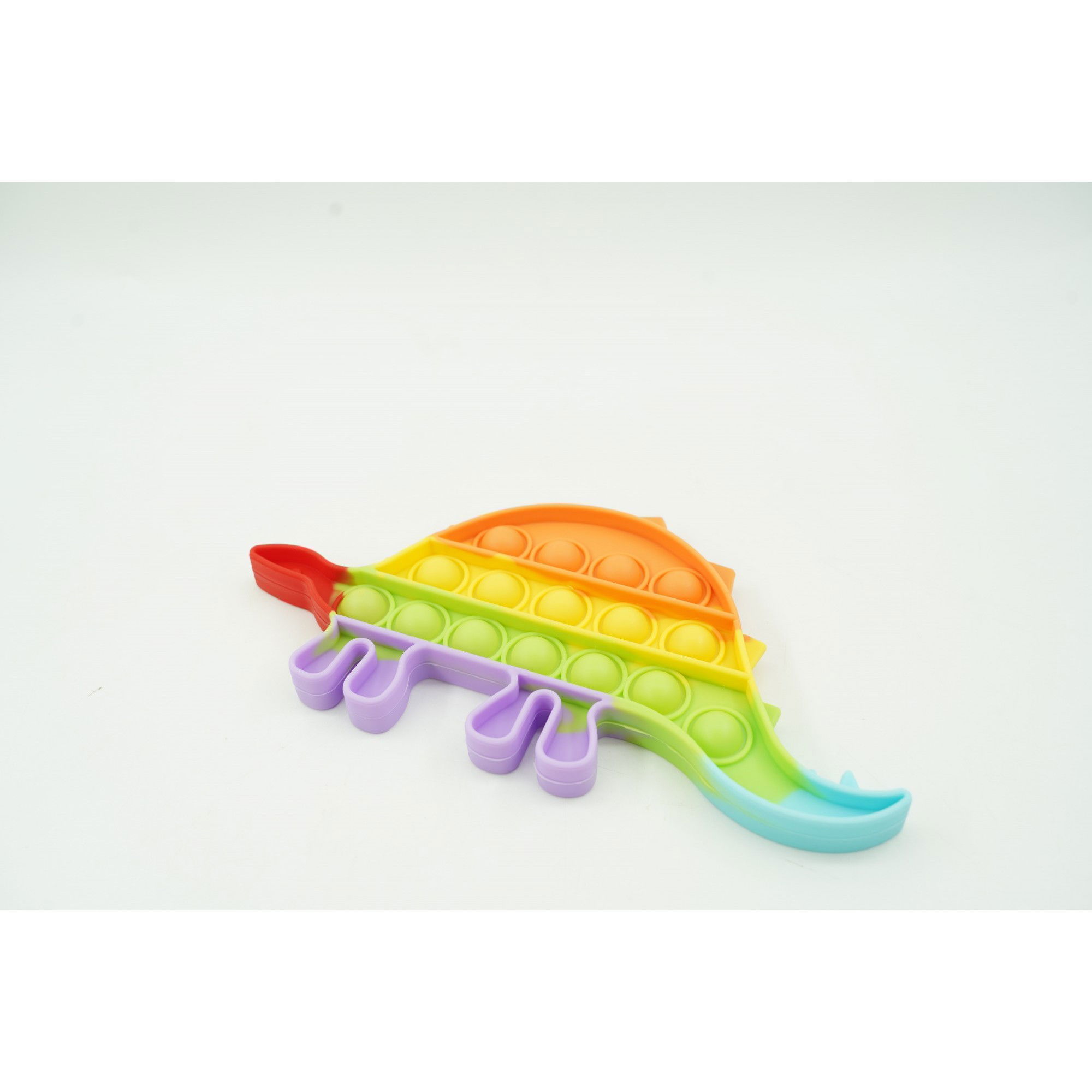 10 - 25 LEI - Jucarie antistres din silicon, Flippy, Pop It Now and Flip It, Dinozaur mic, Multicolor V4