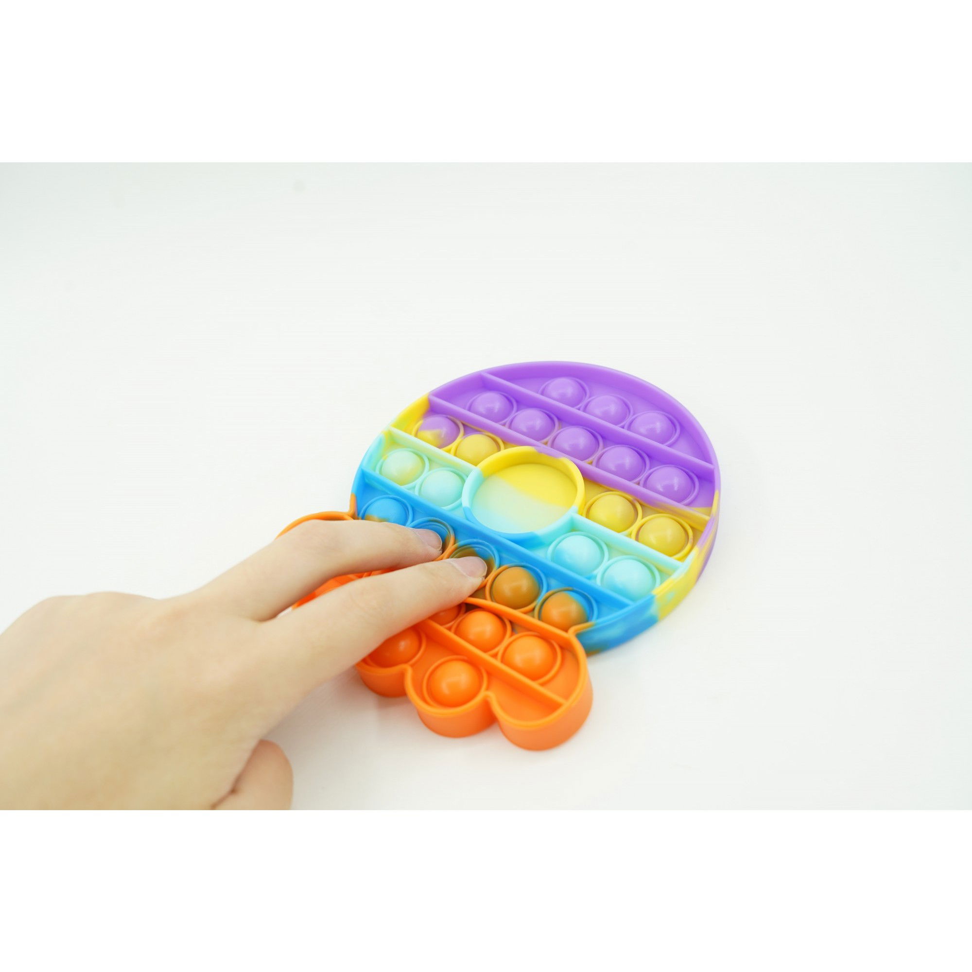 Jucarie antistres din silicon, Pop It Now and Flip It, Caracatita, Multicolor [4]