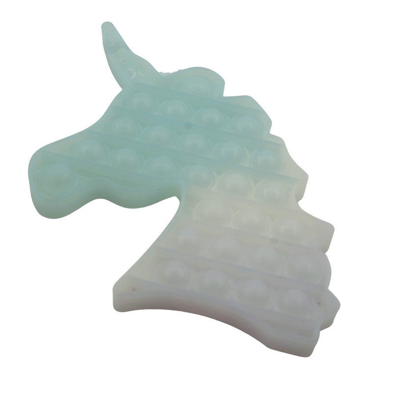 Best deals - Jucarie antistres din silicon, Pop it Now and Flip It, Unicorn, Transparent