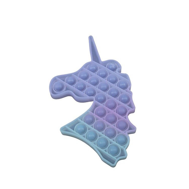 Jucarie antistres din silicon, Pop it Now and Flip It, Unicorn, Transparent [3]