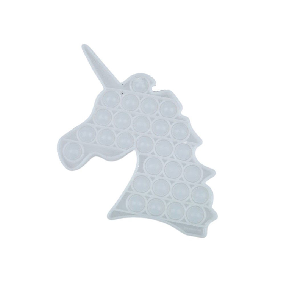 Jucarie antistres din silicon, Pop it Now and Flip It, Unicorn, Transparent [9]