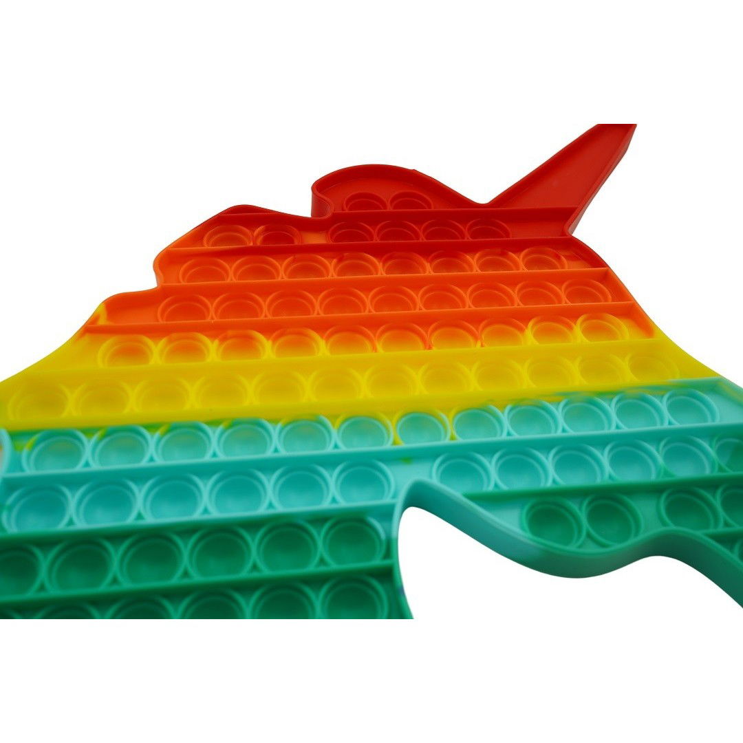 Jucarie antistres din silicon Pop it now, forma Unicorn, multicolor, urias [6]