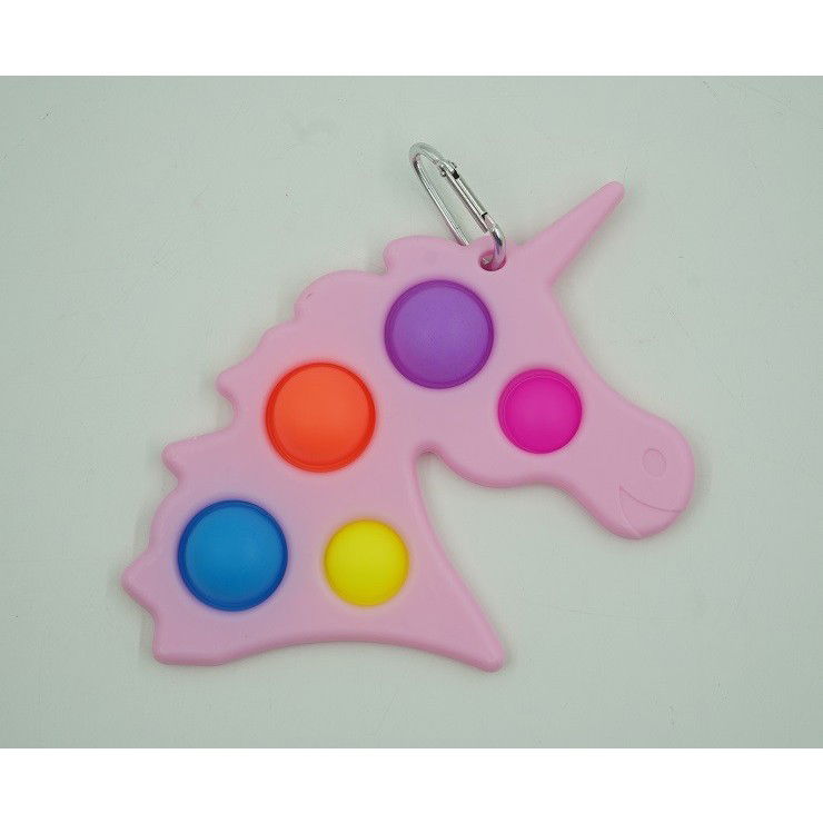 Jucarie Antistres Flippy - Fidget Toy, Simple Dimple, Unicorn, Roz [4]